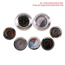 Load image into Gallery viewer, Stainless Steel BBQ Smoker Grill Thermometer Temperature Gauge 50-800 Degrees Fahrenheit 10-400/50-350/50-500 Degrees Celsius

