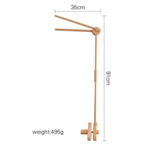 将图片加载到图库查看器，Wooden Baby Rattle Crib Mobile Holder for Newborns
