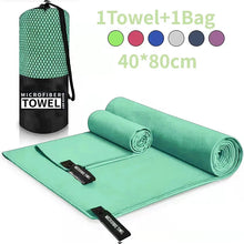 将图片加载到图库查看器，Quick-Drying Sports Towel 40x80CM Blue Grey Green Orange Swimming Gym Fitness Camping Running Beach Washcloth Towels

