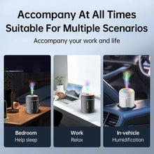 将图片加载到图库查看器，180ML Mini USB Air Humidifier – Aroma Diffuser &amp; Mist Maker
