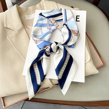将图片加载到图库查看器，Luxury Silk-Feel Square Scarf – Satin Shawl, Hijab, Hair Wrap for Women
