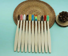Load image into Gallery viewer, Eco-Friendly Bamboo Toothbrush - Soft Bristles, Vegan, Plastic-Free, 10-Pack
