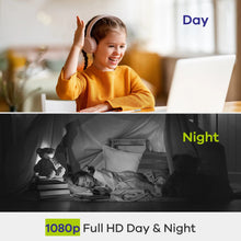 将图片加载到图库查看器，SANNCE 1080P IP Camera Smart Surveillance Camera Automatic Tracking Smart Home Security Indoor WiFi Wireless Baby Monitor
