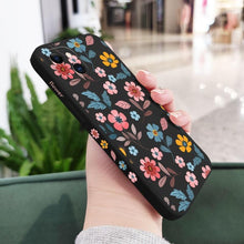 Load image into Gallery viewer, Brilliant Flowers Phone Case For iPhone 14 13 Pro Max Mini Cute Multicolored Flowers Pattern Cover Slim Silicone Shockproof Bumper Back Cover
