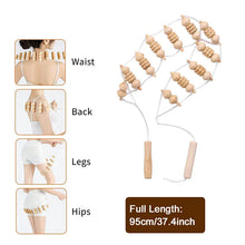 Load image into Gallery viewer, Wooden Therapy Massage Roller for Back Pain Relief &amp; Body Shaping

