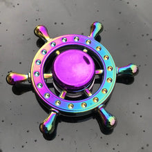 Load image into Gallery viewer, Metal Rainbow Fidget Spinner – Colorful EDC Hand Spinner Toy for Kids &amp; Adults | Anti-Anxiety Stress Relief Finger Spinner Gift
