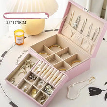 Load image into Gallery viewer, Jewelry Storage Box – Necklace &amp; Earrings Organizer for Gifts
