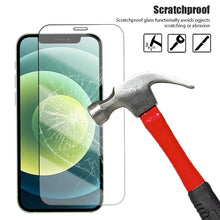 Load image into Gallery viewer, 6in1 Tempered Glass for iPhone 11 12 13 14 Pro XR XS Max Camera Screen Protector for iPhone 12 Pro Max Mini 7 8 6 6S Plus Glass 9H Anti Scratch Shatterproof Ultra Clear Screen Protector
