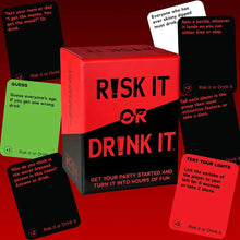 Load image into Gallery viewer, Risk It or Drink It – Hilarious Adult Party &amp; Drinking Card Game

