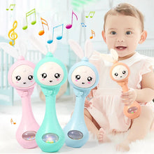 Load image into Gallery viewer, Music and Shine Rabbit Intelligent Baby Rattle Toy
