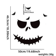 Load image into Gallery viewer, Halloween Door &amp; Window Stickers - Skeleton Hands, Pumpkins, Ghosts, and Witch Hat Decor
