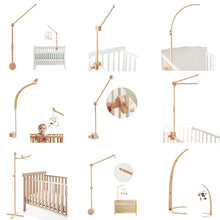将图片加载到图库查看器，Wooden Baby Rattle Crib Mobile Holder for Newborns
