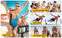 Load image into Gallery viewer, DC403 44MP HD Digital Camera 16X Digital Zoom Cameras Support For Taking Photos Recording Videos For Thanksgiving New Year Gifts
