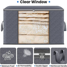 将图片加载到图库查看器，Large Capacity Foldable Clothes Storage Bag – Blanket &amp; Closet Organizer
