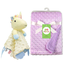 Load image into Gallery viewer, Personalized Newborn Baby Blanket with Name &amp; Custom Stroller Gift Set
