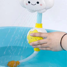Load image into Gallery viewer, Cloud Weather Bath Toy for Kids – Educational Water Spray Toy with Rotating Nozzle &amp; Suction Cup
