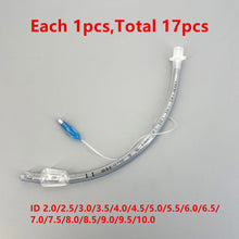 Load image into Gallery viewer, Endotracheal Tube with Cuff Disposable Sterilized Tracheal Tube for Veterinary Medical Consumables ID 2.0-10mm
