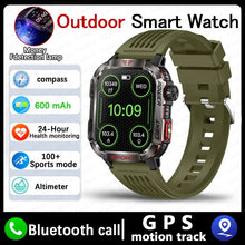 Load image into Gallery viewer, New For Huawei Xiaomi Military GPS Smart Watch Men Flashlight Compass Waterproof Outdoor Sport Tracker Bluetooth Call Smartwatch
