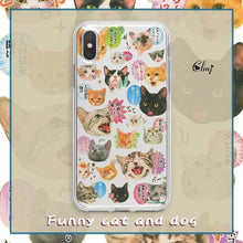 Load image into Gallery viewer, Cute Cat Dog Phone Case For iPhone 14 Plus 11 12 13 Pro XS XR X Cartoon Animal Silicone Cover Cute Clear Protective Phone Cases
