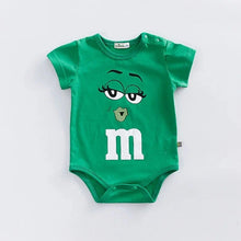 Load image into Gallery viewer, Soft Cotton Baby Romper (3–24M) – Cute Summer Short Sleeve Jumpsuit for Boys &amp; Girls
