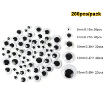 将图片加载到图库查看器，Self-Adhesive Googly Wiggle Eyes - 100/200/550pcs for DIY Crafts &amp; Handmade Toys
