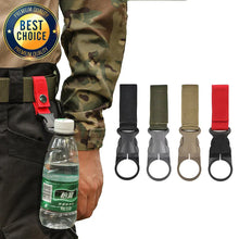 Load image into Gallery viewer, Webbing Buckle Hook Water Bottle Holder Clip Outdoor Nylon EDC Climb Carabiner Belt Backpack Hanger Camp Carabiner Belt Clip
