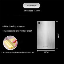 Load image into Gallery viewer, 316 Stainless Steel Chopping Board – Thickened Double-Sided Antibacterial Cutting Board for Kitchen &amp; Dough Kneading
