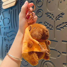 Load image into Gallery viewer, Cute Capybara Plush Toy Hoodie – Small Winged Stuffed Doll for Kids
