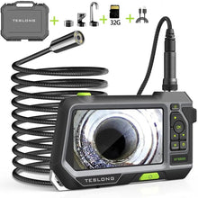 将图片加载到图库查看器，TESLONG NTS500 Industrial Endoscope Pipe Inspection Camera Car Borescope 5.0 Color Screen HD 1080p Endoscopio
