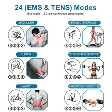 Load image into Gallery viewer, EMS Electric Muscle Stimulator Therapy 24 Modes 4 Output Channel Tens Unit Machine Physiotherapy Pulse Body Massager Dropship
