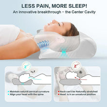 Load image into Gallery viewer, Memory Foam Cervical Pillow – Ergonomic Neck Support for Pain-Free Sleep
