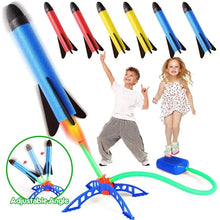 将图片加载到图库查看器，Kids Outdoor Rocket Launcher – Air-Powered Foot Pump Soaring Toy
