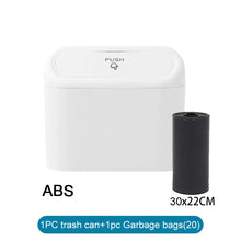 将图片加载到图库查看器，Car Trash Can (with Lid) Contains 60 (300) Garbage Bags, Small Car Trash Can, Leak-proof Mini Car Accessories
