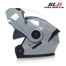 Load image into Gallery viewer, BLD Personalised Motorcycle Full Face Helmet Men Women Fashion Dual Lens Helmets Motocross Racing Modular Flip Up Casco Moto
