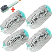 将图片加载到图库查看器，Shoe Washing Machine Bag with Brush Set – Durable Laundry Cleaner (1–4PCS)
