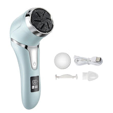Load image into Gallery viewer, USB rechargeable professional foot care kit with LCD display, 2-speed, multiple heads for removing dead skin
