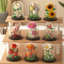 将图片加载到图库查看器，Eternal Flower Bouquet Bonsai Potted Plant Micro Building Blocks Model Home Decoration Puzzle Toys Kids Birthday Christmas Gifts
