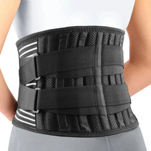 将图片加载到图库查看器，Back Brace Immediate Relief from Back Pain,Sciatica - Breathable Mesh Design with Lumbar Pad- Adjustable Support Straps for Work
