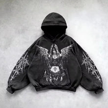 Load image into Gallery viewer, Women’s Y2K Fleece Zip-Up Hoodie – Streetwear Hip Hop Punk Style Loose Sweatshirt for All Seasons

