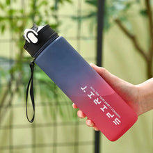 Load image into Gallery viewer, 800ML Large Capacity Sports Water Bottle | Leak-Proof BPA-Free Plastic Jug with Straw &amp; Rope for Gym, Outdoor &amp; Travel
