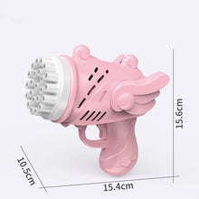 Load image into Gallery viewer, Electric Bubble Maker Machine Gun Bazooka Party Flashing Light Auto Blower Soap Ball Water for Children Kid Outdoor Bubbl Toys
