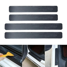 将图片加载到图库查看器，4PCS 60x6.8cm Car Door Sill Anti Kick Stickers Scuff Anti Scratch Carbon Fiber Auto Door Sticker Car Accessories Car Styling
