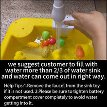 Load image into Gallery viewer, Kids Kitchen Sink Toys Electric Dishwasher Playing Toy With Running Water Pretend Play Food Fishing Toy Role Playing Girls Gift
