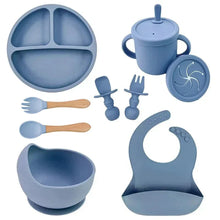 Load image into Gallery viewer, Food Grade Silicone Baby Feeding Dish Set
