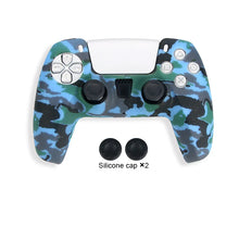 Load image into Gallery viewer, DATA FROG Camo Protective Skin Cover For SONY Playstation 5 Silicone Case Grip for PS5 Controller Accessories
