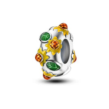 将图片加载到图库查看器，100% 925 Sterling Silver Rainbow Zircon Butterfly Dragon Silicone Stopper Charms - Colorful Beads for DIY Bracelets, Customizable Jewelry for All Occasions

