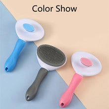 Load image into Gallery viewer, Pet Hair Remover Dog Brush Cat Comb Grooming Tools Dogs Accessories Cat Supplies Stainless Steel Beauty Massage Comb  Dog Cat Brush Pet Brush for Long and Short Hair with Self-Cleaning Brush
