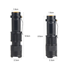 Load image into Gallery viewer, 1/3/5/10Packs Portable Mini Q5 LED Flashlight Tactical Lamp Torch Adjustable Focus Zoomable Flashlight for Gift Hiking Camping
