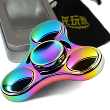 Load image into Gallery viewer, Stainless Steel Fidget Spinner – High-Speed Precision Metal Hand Spinner | 3+ Minute Spin Time for EDC, ADHD &amp; Anxiety Relief
