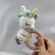 将图片加载到图库查看器，Baby Security Blanket Towel Feeding Bib Soft Towel Cotton Burping Cloth Infant Shower Gift Knitted Lovely Animal Rattle Sleep To

